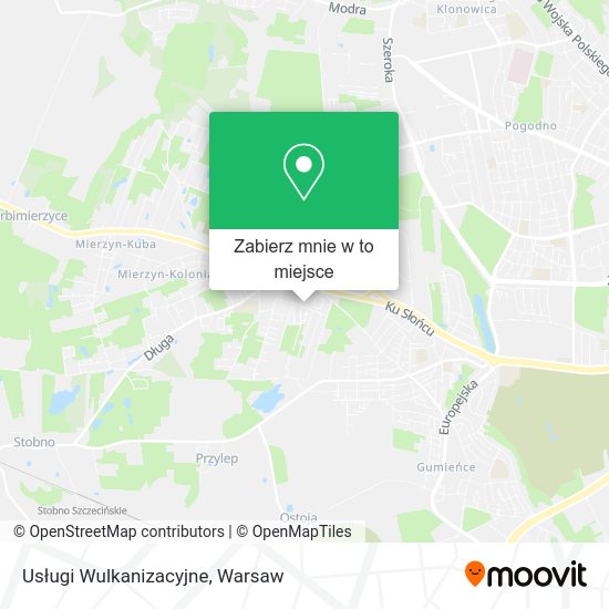 Mapa Usługi Wulkanizacyjne