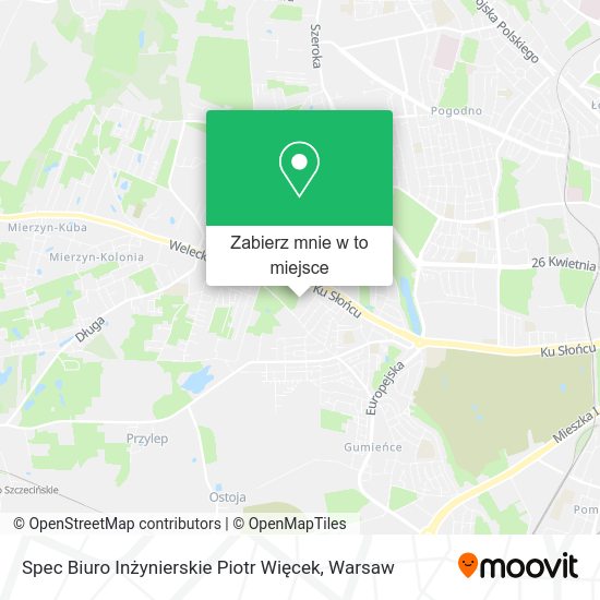 Mapa Spec Biuro Inżynierskie Piotr Więcek