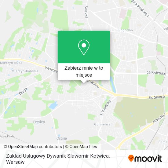 Mapa Zaklad Uslugowy Dywanik Slawomir Kotwica