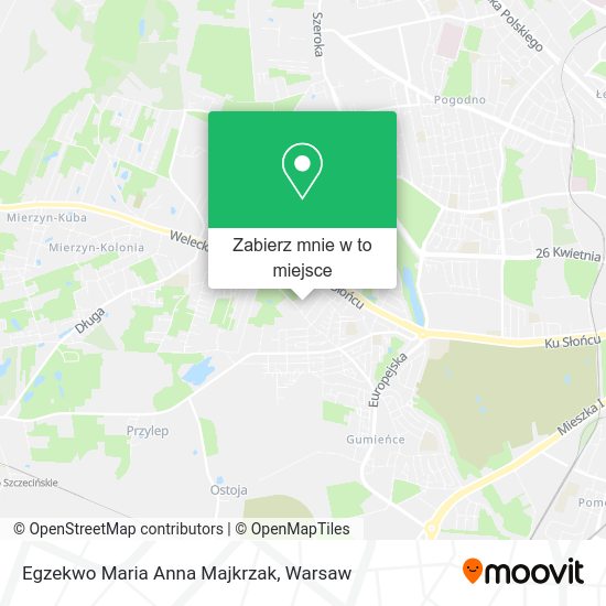 Mapa Egzekwo Maria Anna Majkrzak