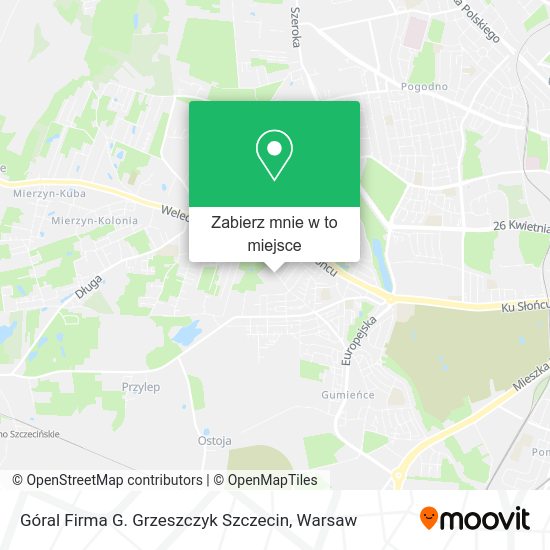 Mapa Góral Firma G. Grzeszczyk Szczecin