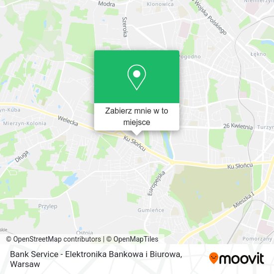 Mapa Bank Service - Elektronika Bankowa i Biurowa