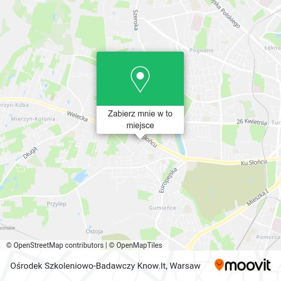 Mapa Ośrodek Szkoleniowo-Badawczy Know.It