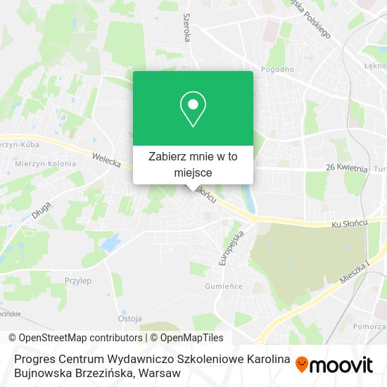 Mapa Progres Centrum Wydawniczo Szkoleniowe Karolina Bujnowska Brzezińska