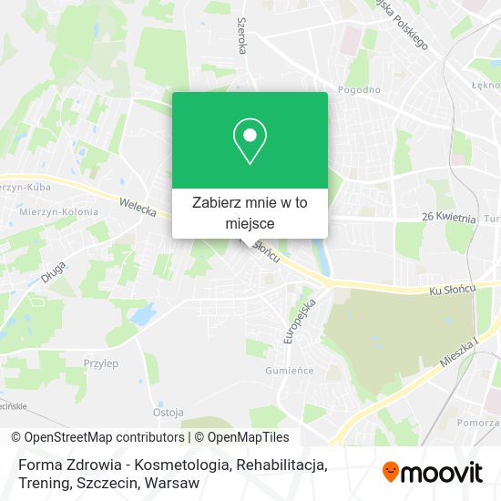 Mapa Forma Zdrowia - Kosmetologia, Rehabilitacja, Trening, Szczecin