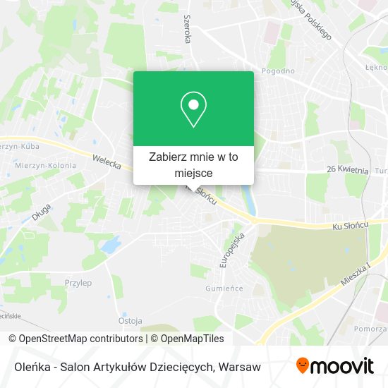 Mapa Oleńka - Salon Artykułów Dziecięcych