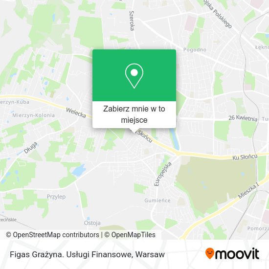 Mapa Figas Grażyna. Usługi Finansowe