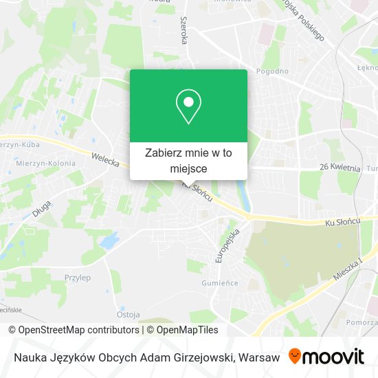 Mapa Nauka Języków Obcych Adam Girzejowski