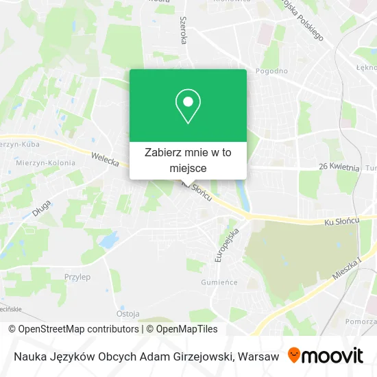 Mapa Nauka Języków Obcych Adam Girzejowski