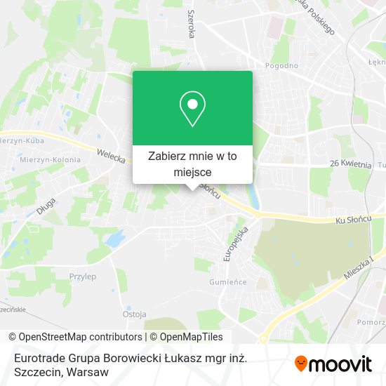 Mapa Eurotrade Grupa Borowiecki Łukasz mgr inż. Szczecin