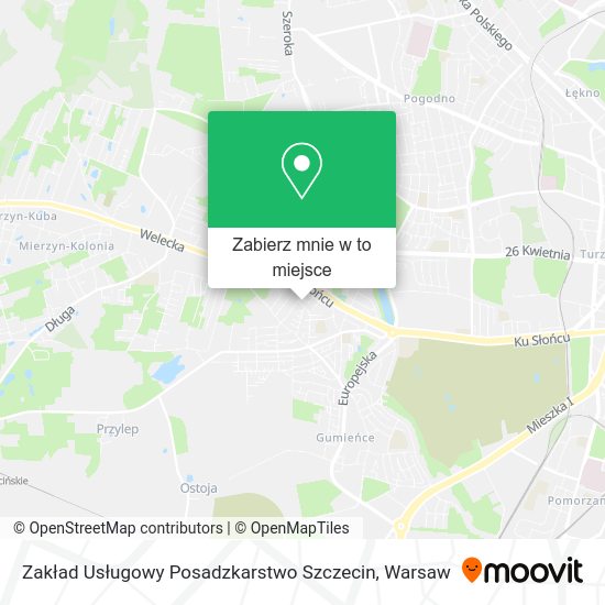 Mapa Zakład Usługowy Posadzkarstwo Szczecin