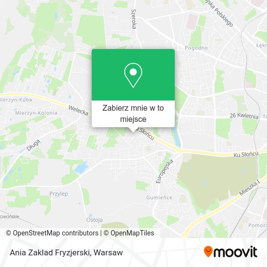 Mapa Ania Zaklad Fryzjerski