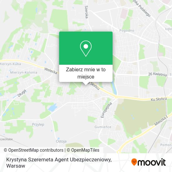 Mapa Krystyna Szeremeta Agent Ubezpieczeniowy