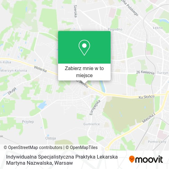 Mapa Indywidualna Specjalistyczna Praktyka Lekarska Martyna Nazwalska