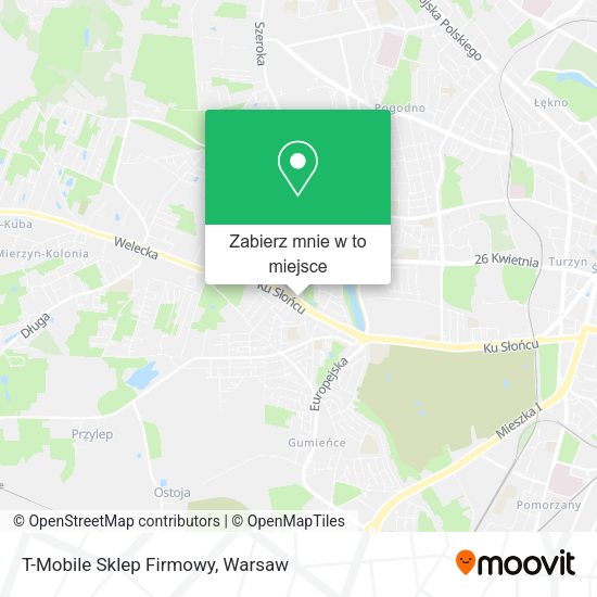 Mapa T-Mobile Sklep Firmowy