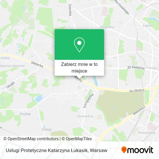 Mapa Usługi Protetyczne Katarzyna Łukasik