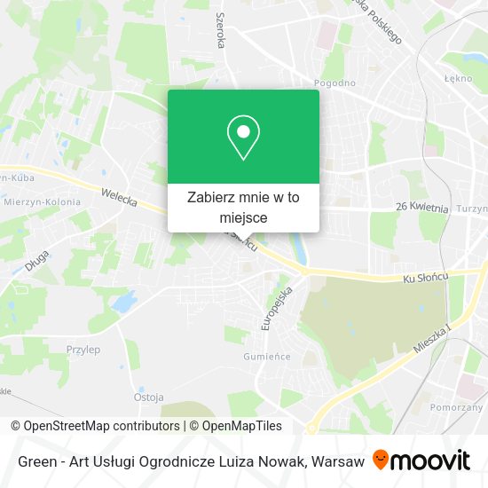 Mapa Green - Art Usługi Ogrodnicze Luiza Nowak