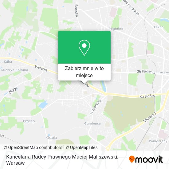 Mapa Kancelaria Radcy Prawnego Maciej Maliszewski