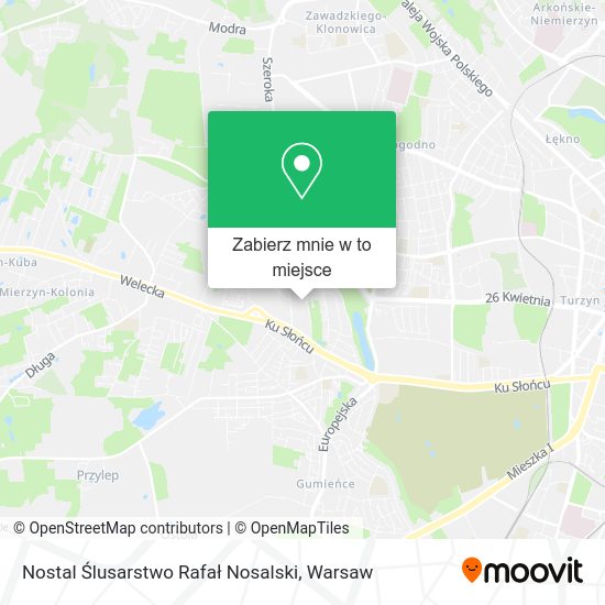 Mapa Nostal Ślusarstwo Rafał Nosalski