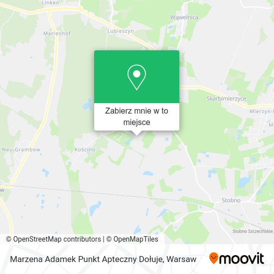 Mapa Marzena Adamek Punkt Apteczny Dołuje