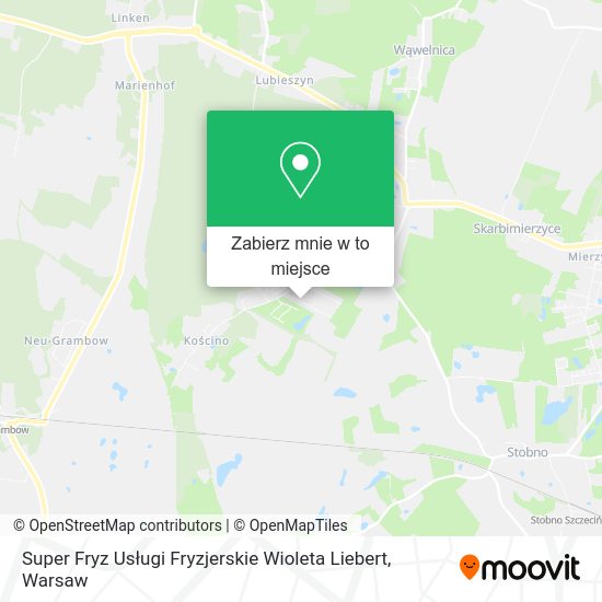 Mapa Super Fryz Usługi Fryzjerskie Wioleta Liebert