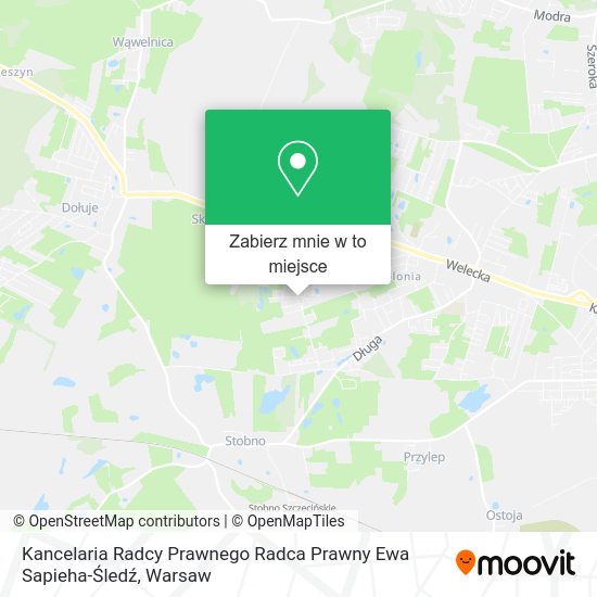 Mapa Kancelaria Radcy Prawnego Radca Prawny Ewa Sapieha-Śledź