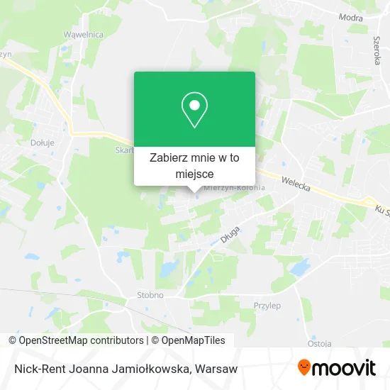 Mapa Nick-Rent Joanna Jamiołkowska