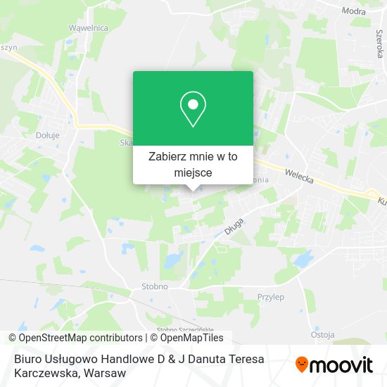 Mapa Biuro Usługowo Handlowe D & J Danuta Teresa Karczewska