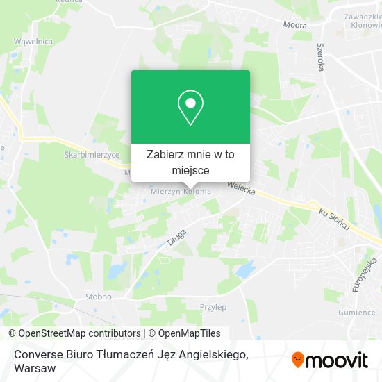 Mapa Converse Biuro Tłumaczeń Jęz Angielskiego