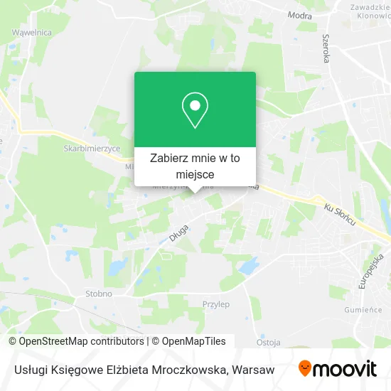 Mapa Usługi Księgowe Elżbieta Mroczkowska