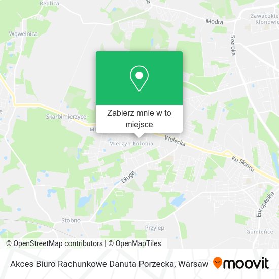 Mapa Akces Biuro Rachunkowe Danuta Porzecka