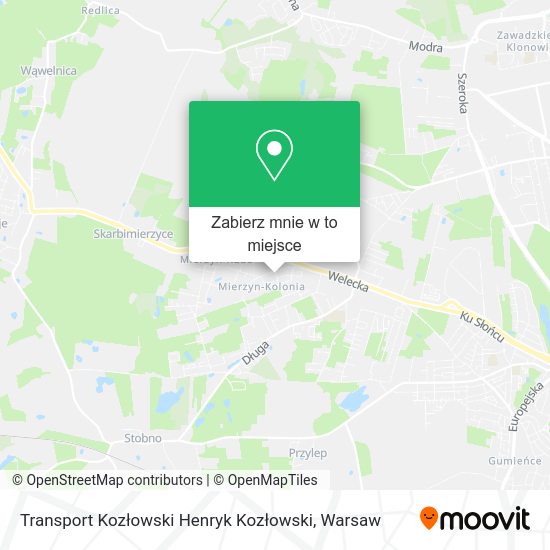 Mapa Transport Kozłowski Henryk Kozłowski