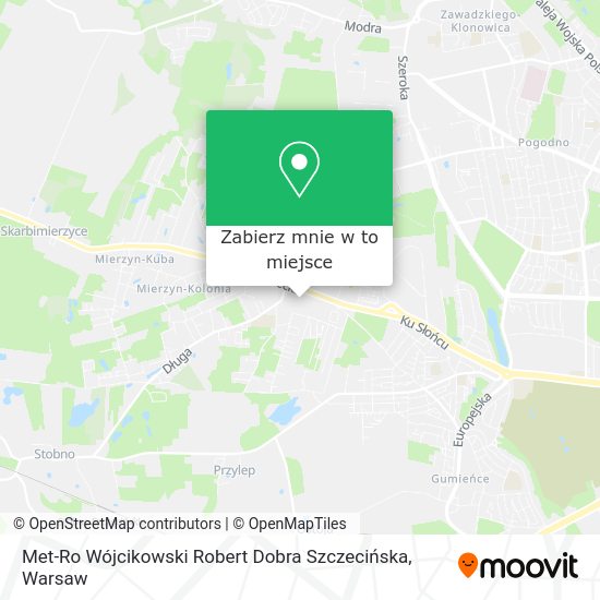 Mapa Met-Ro Wójcikowski Robert Dobra Szczecińska