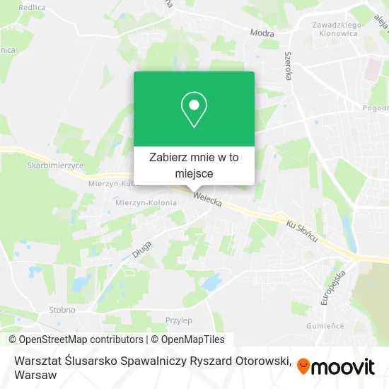 Mapa Warsztat Ślusarsko Spawalniczy Ryszard Otorowski