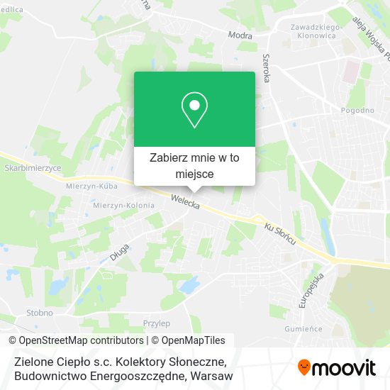 Mapa Zielone Ciepło s.c. Kolektory Słoneczne, Budownictwo Energooszczędne