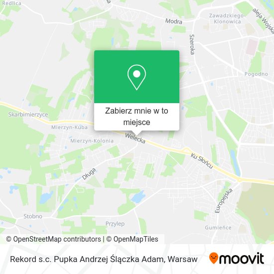 Mapa Rekord s.c. Pupka Andrzej Ślączka Adam