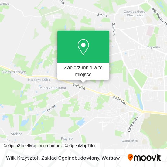 Mapa Wilk Krzysztof. Zakład Ogólnobudowlany