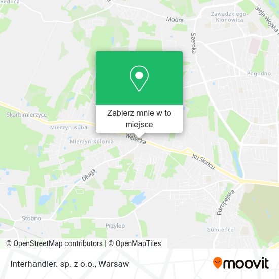 Mapa Interhandler. sp. z o.o.