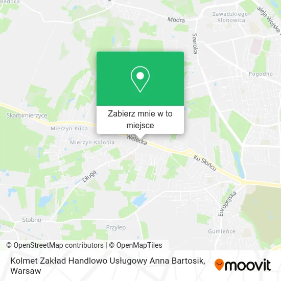 Mapa Kolmet Zakład Handlowo Usługowy Anna Bartosik