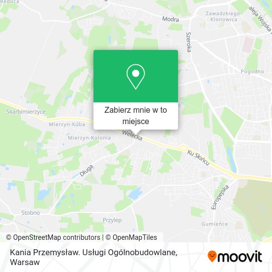 Mapa Kania Przemysław. Usługi Ogólnobudowlane