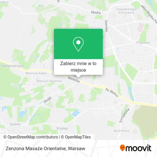 Mapa Zenzona Masaże Orientalne