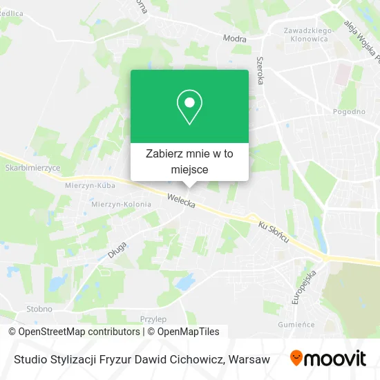 Mapa Studio Stylizacji Fryzur Dawid Cichowicz