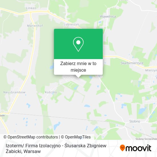 Mapa Izoterm/ Firma Izolacyjno - Ślusarska Zbigniew Żabicki