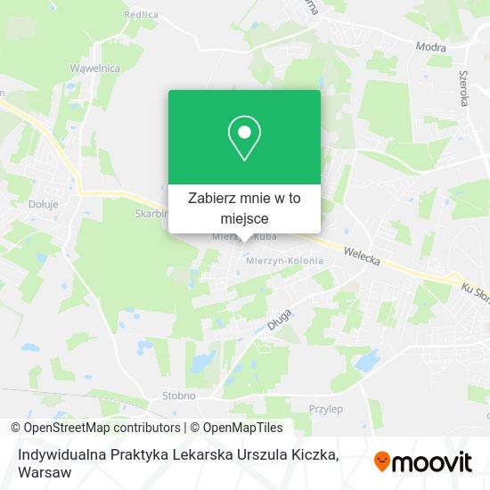 Mapa Indywidualna Praktyka Lekarska Urszula Kiczka