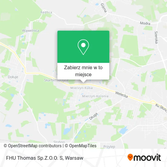 Mapa FHU Thomas Sp.Z.O.O. S