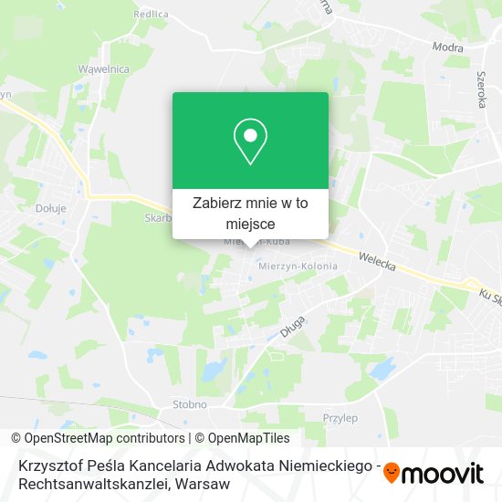 Mapa Krzysztof Peśla Kancelaria Adwokata Niemieckiego - Rechtsanwaltskanzlei