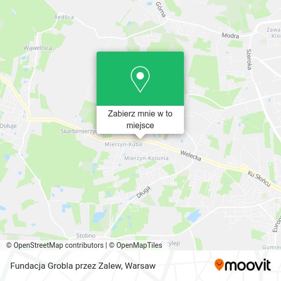 Mapa Fundacja Grobla przez Zalew