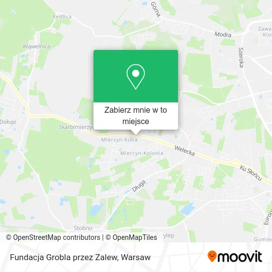 Mapa Fundacja Grobla przez Zalew