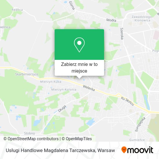 Mapa Usługi Handlowe Magdalena Tarczewska