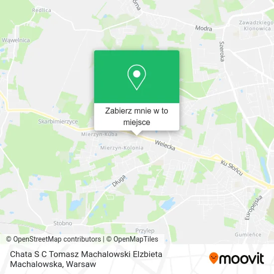 Mapa Chata S C Tomasz Machalowski Elzbieta Machalowska